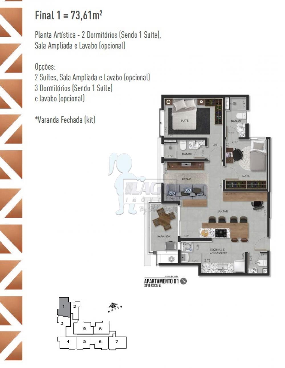 Comprar Apartamento / Padrão em Ribeirão Preto R$ 614.256,05 - Foto 1