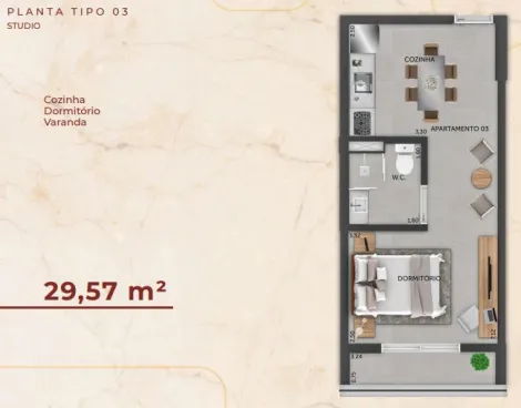 Comprar Apartamento / Studio em Ribeirão Preto R$ 266.400,00 - Foto 6